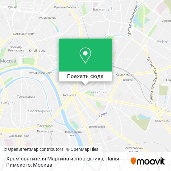 Карта Храм святителя Мартина исповедника, Папы Римского