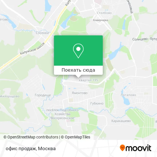 Карта офис продаж