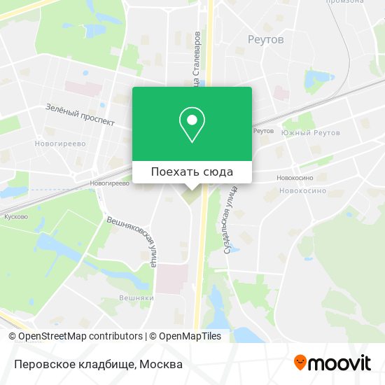 Карта Перовское кладбище