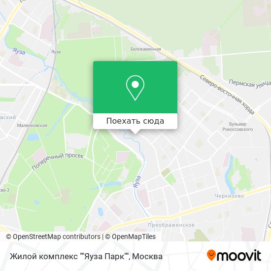 Карта Жилой комплекс ""Яуза Парк""
