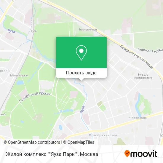 Карта Жилой комплекс ""Яуза Парк""