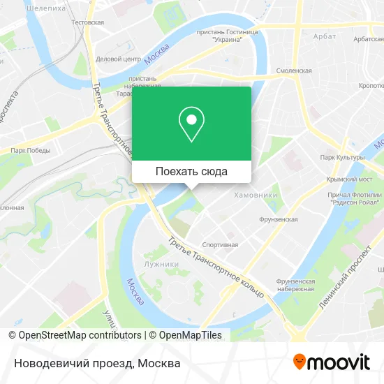 Карта Новодевичий проезд