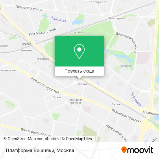 Карта Платформа Вешняки