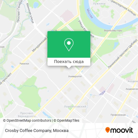 Карта Crosby Coffee Company