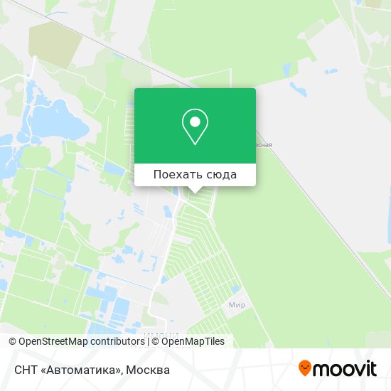 Карта СНТ «Автоматика»