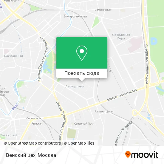 Карта Венский цех