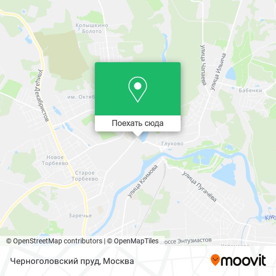 Карта Черноголовский пруд