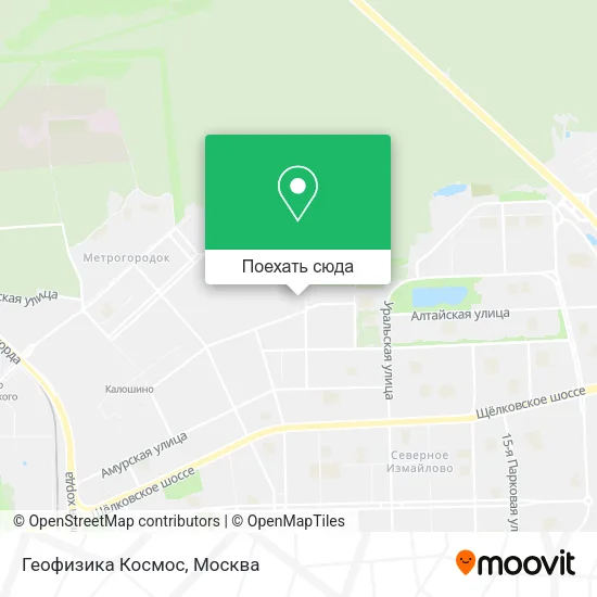 Карта Геофизика Космос