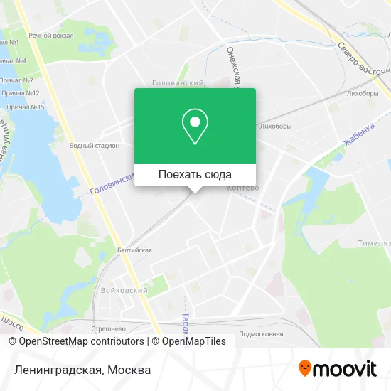 Карта Ленинградская