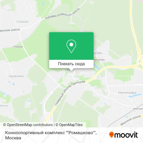 Карта Конноспортивный комплекс ""Ромашково""