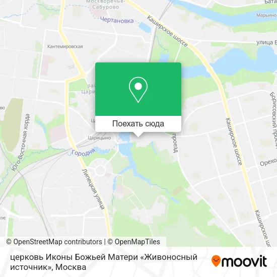 Карта церковь Иконы Божьей Матери «Живоносный источник»