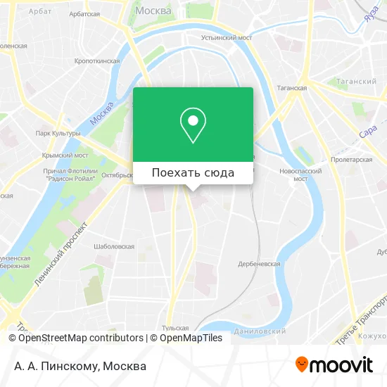 Карта А. А. Пинскому
