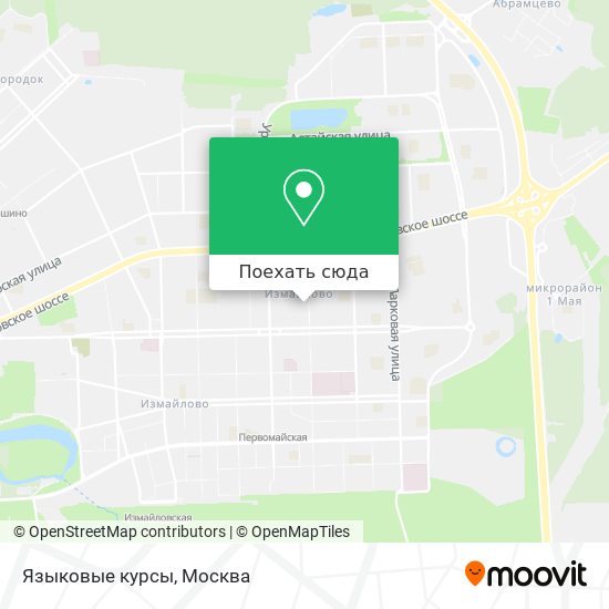 Карта Языковые курсы
