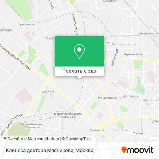 Карта вечерняя москва