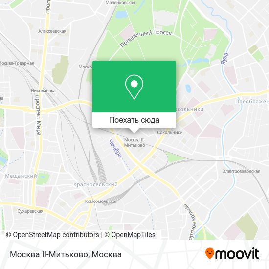 Карта Москва II-Митьково