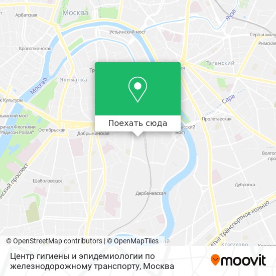 Карта Центр гигиены и эпидемиологии по железнодорожному транспорту