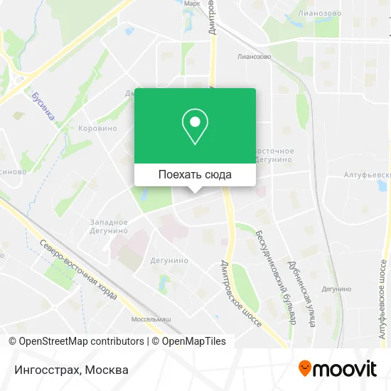 Карта Ингосстрах