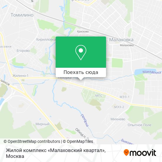 Карта Жилой комплекс «Малаховский квартал»