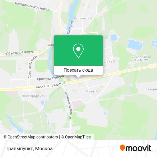 Карта Травмпункт