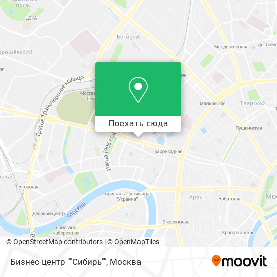 Карта Бизнес-центр ""Сибирь""