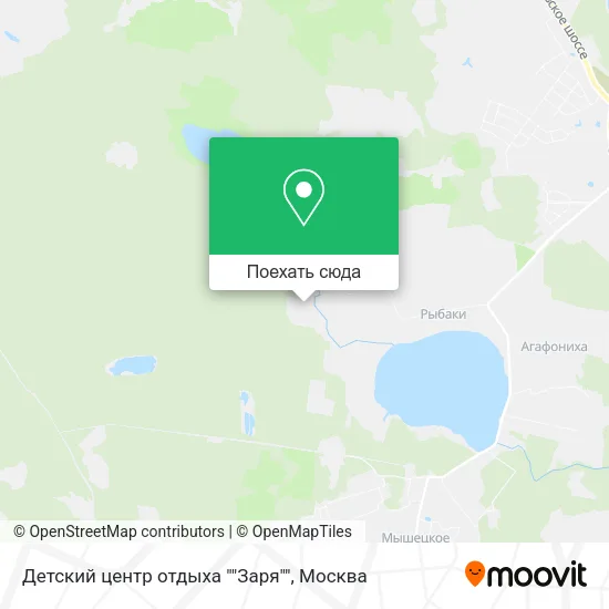 Карта Детский центр отдыха ""Заря""