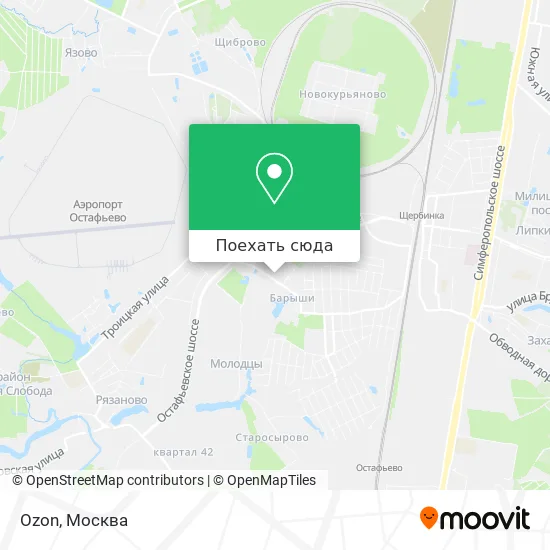 Карта Ozon