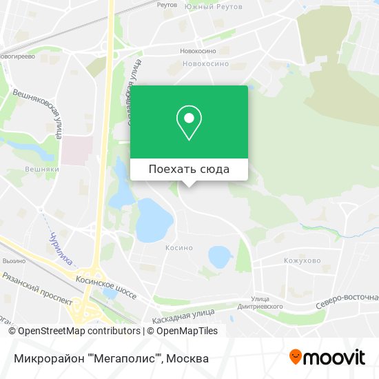 Карта Микрорайон ""Мегаполис""