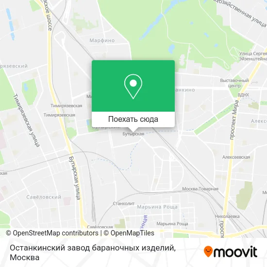 Карта Останкинский завод бараночных изделий
