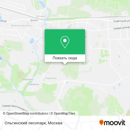 Карта Ольгинский лесопарк