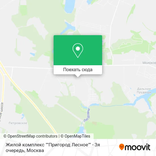 Карта Жилой комплекс ""Пригород Лесное"" - 3я очередь