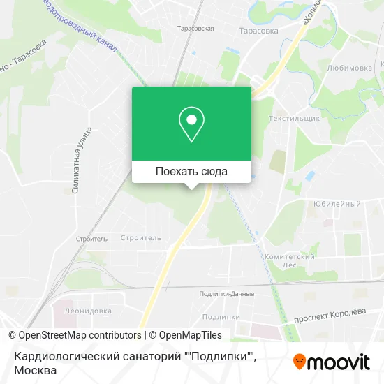 Карта Кардиологический санаторий ""Подлипки""