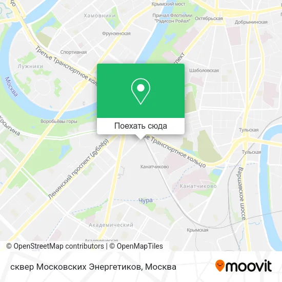 Карта сквер Московских Энергетиков