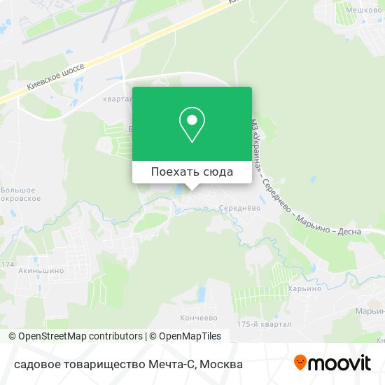 Карта садовое товарищество Мечта-С