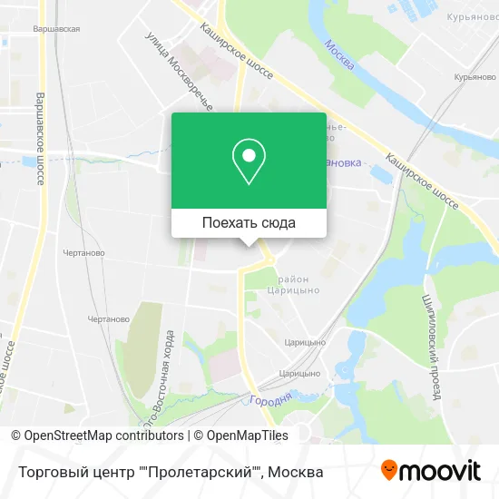 Карта Торговый центр ""Пролетарский""