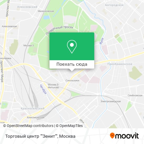 Карта Торговый центр ""Зенит""