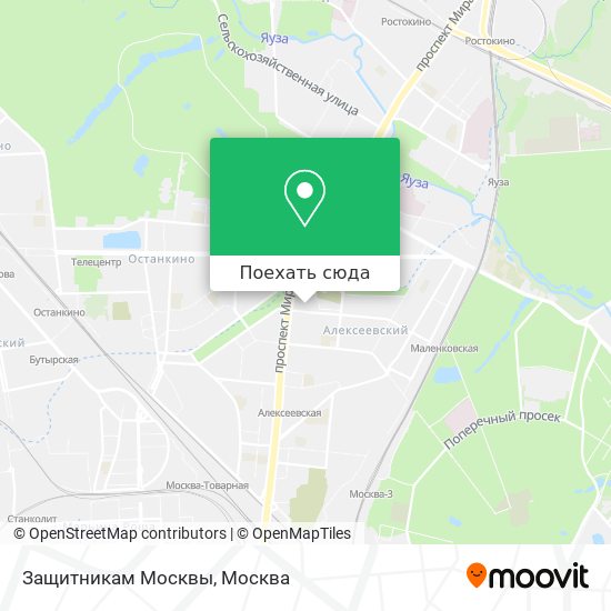 Карта Защитникам Москвы