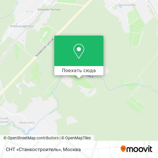 Карта СНТ «Станкостроитель»