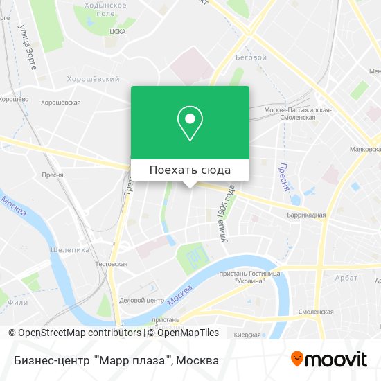 Карта Бизнес-центр ""Марр плаза""