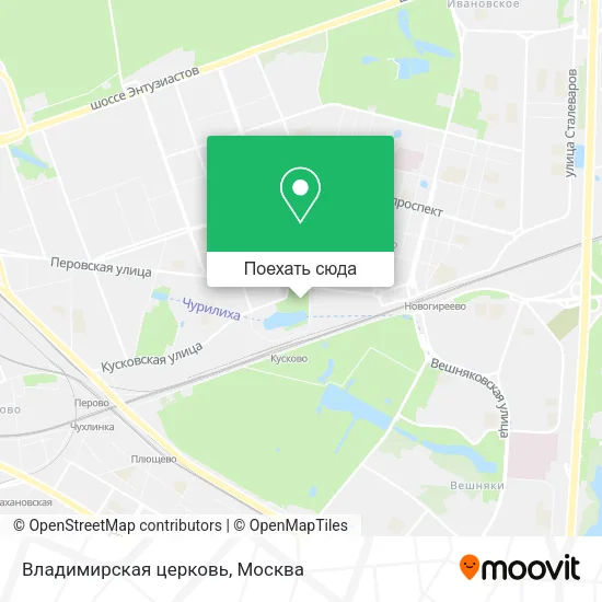 Карта Владимирская церковь