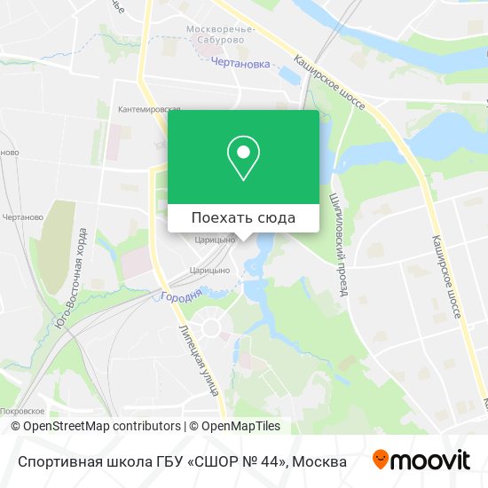 Карта Спортивная школа ГБУ «СШОР № 44»