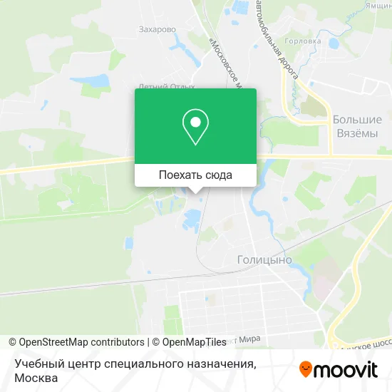 Карта Учебный центр специального назначения