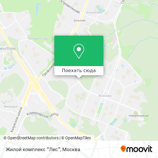 Карта Жилой комплекс ""Лес""