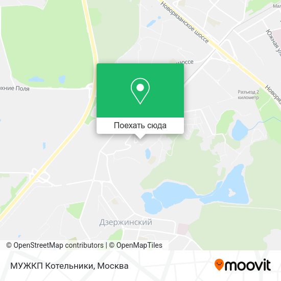 Карта МУЖКП Котельники