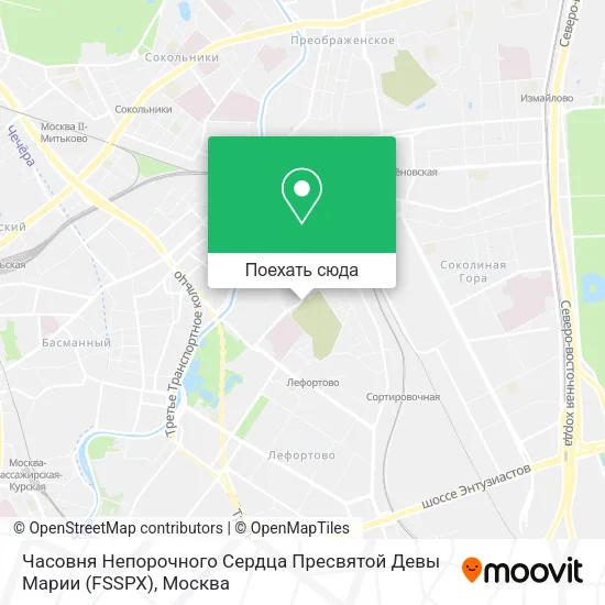 Карта Часовня Непорочного Сердца Пресвятой Девы Марии (FSSPX)