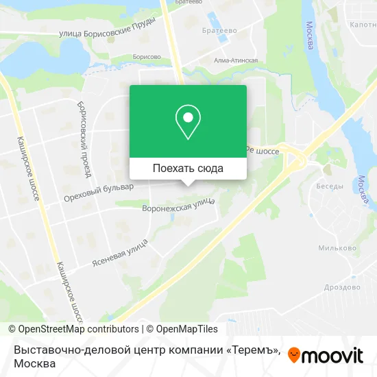 Карта Выставочно-деловой центр компании «Теремъ»