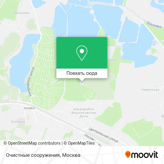 Карта Очистные сооружения