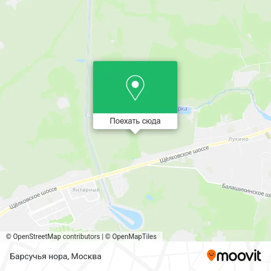 Карта Барсучья нора