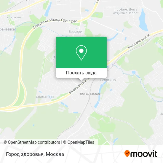 Карта Город здоровья