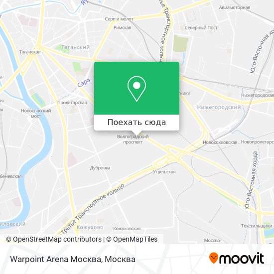 Карта Warpoint Arena Москва