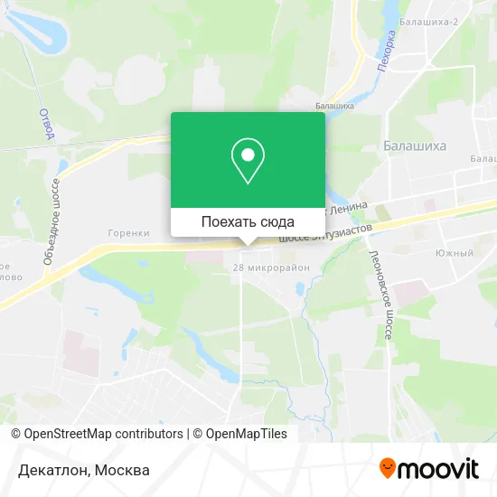 Карта Декатлон